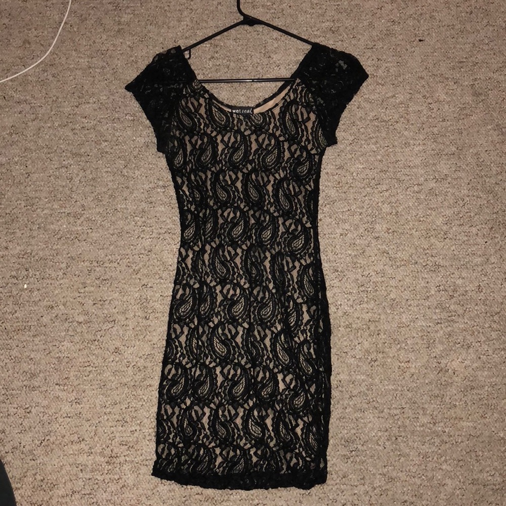 Tight Black Lace Dress
